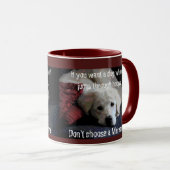 Mug humour de Maremme sur l'obéissance (Devant droit)