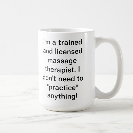 Mug Humour de massage (Droite)
