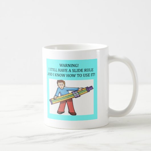 Mug humour de maths de règle à calcul (Droite)