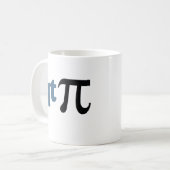 Mug Humour de maths - pièce en t mignonne pi (Devant gauche)