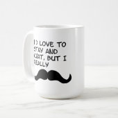 Mug Humour de moustache (Devant gauche)