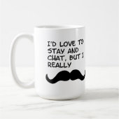 Mug Humour de moustache (Gauche)