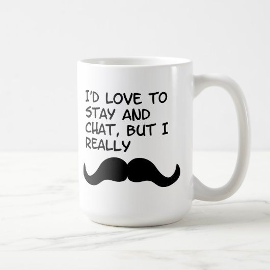 Mug Humour de moustache (Droite)