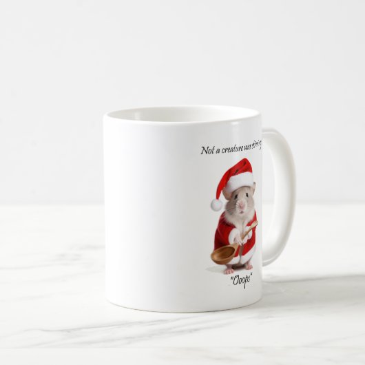 Mug Humour de Noël pas une créature remuait la souris (Devant droit)
