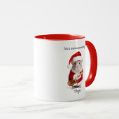 Mug Humour de Noël pas une créature remuait la souris (Devant droit)