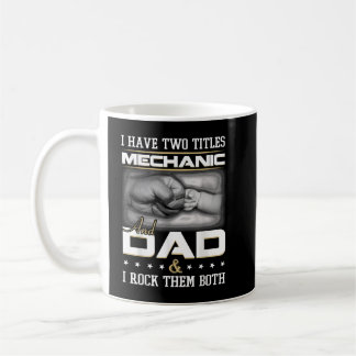 Mug Humour de père mécanicien Citation conception vête