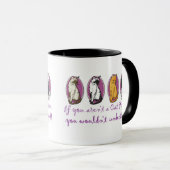Mug Humour de personne de chat (Devant droit)