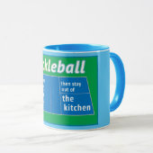 Mug Humour de Pickleball : Restez à l'écart de la cuis (Devant droit)