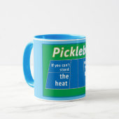 Mug Humour de Pickleball : Restez à l'écart de la cuis (Devant gauche)