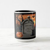 Mug Humour de pierre gravée d'Halloween "Alotta B. Loo (Centre)
