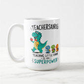 Mug Humour de professeur Teachersaurus avec de petits (Gauche)