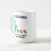Mug Humour de professeur Teachersaurus avec de petits (Devant gauche)