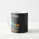 Mug Humour de professeur Teachersaurus avec de petits (Devant gauche)