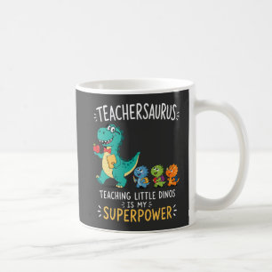 Mug Humour de professeur Teachersaurus avec de petits