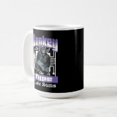 Mug Humour de programmeur sur le singe qui tape du cod (Devant gauche)