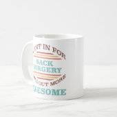Mug Humour de récupération de chirurgie de retour (Devant gauche)