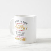 Mug Humour de récupération de chirurgie du genou (Devant gauche)