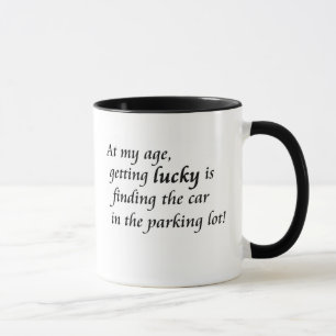 Mug Humour de retraite de vieillesse au-dessus du