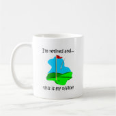 Mug Humour de retraite pour des golfeurs (Gauche)