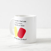 Mug Humour de soccer jaune ou rouge (Devant gauche)