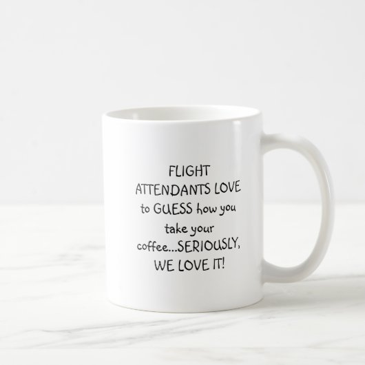 MUG HUMOUR DE STEWARD (HÔTESSE DE L'AIR) (Droite)