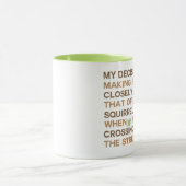 Mug Humour d'écureuil de qualifications de prise de (Centre)