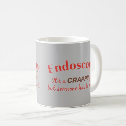 Mug Humour d'endoscopie (Devant droit)