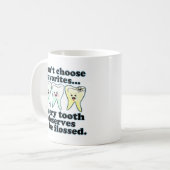 Mug Humour dentaire drôle (Devant gauche)