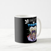 Mug Humour Dentiste D'Anatomie Des Dents Pour Orthodon (Devant droit)