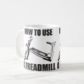 Mug Humour d'entraînement - Comment utiliser un tapis  (Devant gauche)