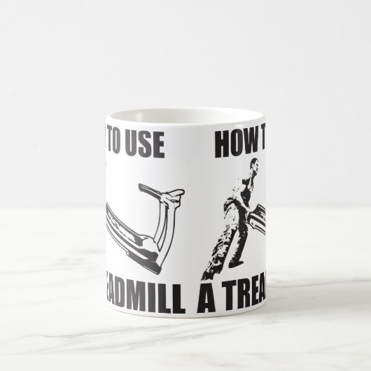 Mug Humour d'entraînement - Comment utiliser un tapis  (Centre)