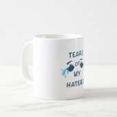 Mug Humour des larmes des HATERS de rire joyeux (Devant gauche)