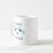 Mug Humour des larmes des HATERS de rire joyeux (Devant gauche)