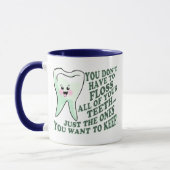 Mug Humour d'hygiéniste dentaire de dentiste (Gauche)