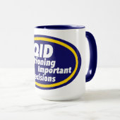 Mug Humour d'infirmière : QID Impression de nouveauté (Devant droit)