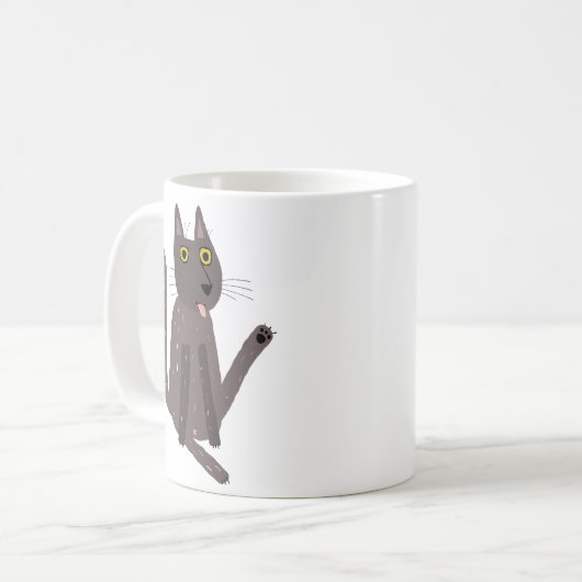 Mug Humour drôle de chat (Devant gauche)