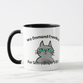 Mug Humour drôle de geek du chat de Schrodinger (Gauche)
