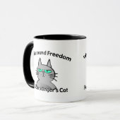 Mug Humour drôle de geek du chat de Schrodinger (Devant gauche)