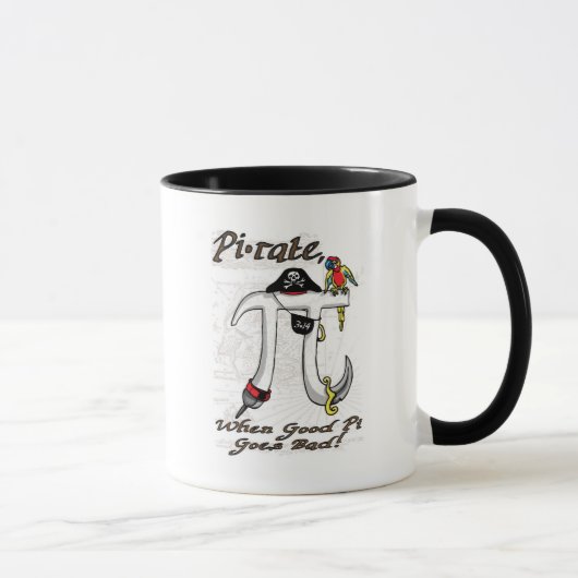 Mug Humour drôle de jour du taux pi de pi (Droite)