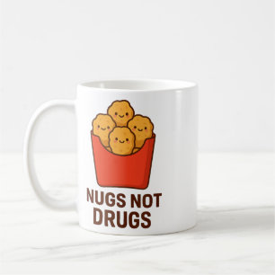 Mug Humour drôle de nuggets de poulet, Nugs pas de dro