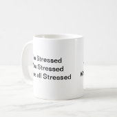 Mug Humour drôle faisant le travail (Devant gauche)