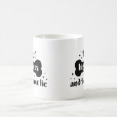 Mug Humour drôle Jouer Gras Os Noir Lettering Chien (Centre)