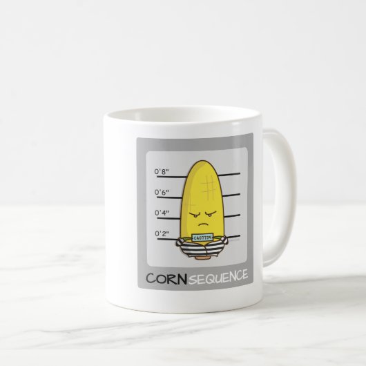 Mug Humour drôle mignon de calembour de conséquence de (Devant droit)