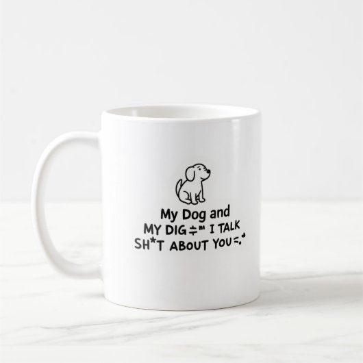 Mug Humour du chien (Gauche)