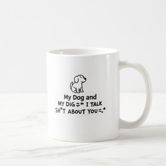 Mug Humour du chien (Droite)