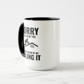 Mug Humour du toit - Nailing It Roofing (Devant gauche)