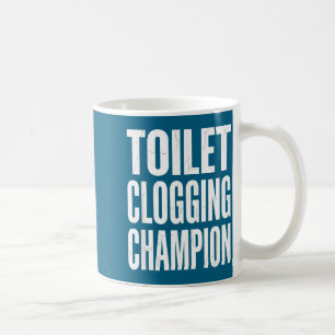 Mug Humour Encrassement Toilettes de salle de bain Cha