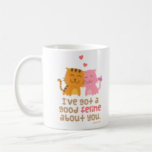Mug Humour félin de calembour de confession d'amour de