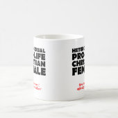 Mug Humour Féminin Chrétien Pro-vie Offensant (Centre)