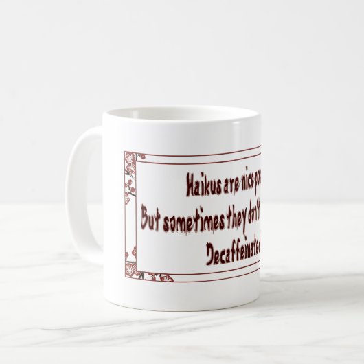 Mug humour haiku (Devant gauche)